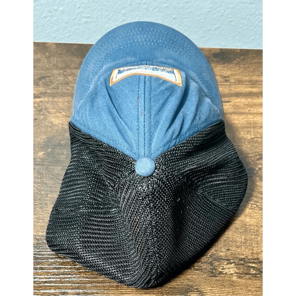 The North Face Truckee Trucker Hat Shady Blue Earthscape Patch Sz S/M